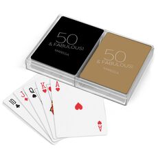 50 & Fabulous Double Deck Playing Cards