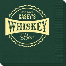Whiskey Bar Label Napkins