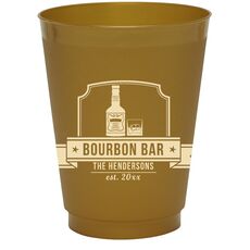 Bourbon Bar Colored Shatterproof Cups