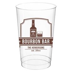 Bourbon Bar Clear Plastic Cups