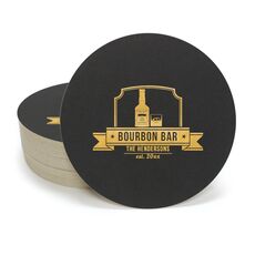 Bourbon Bar Round Coasters
