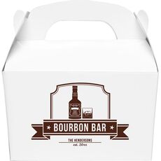 Bourbon Bar Gable Favor Boxes