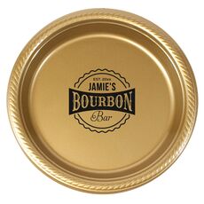 My Bourbon Bar Plastic Plates