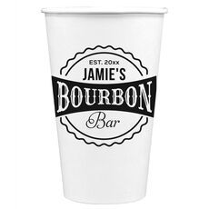 My Bourbon Bar Paper Coffee Cups