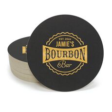 My Bourbon Bar Round Coasters