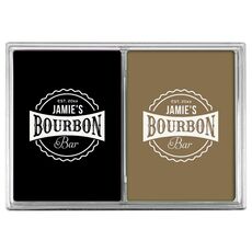 My Bourbon Bar Double Deck Playing Cards