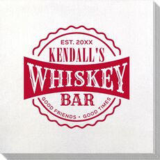 Good Friends Good Times Whiskey Bar Bamboo Luxe Napkins