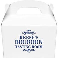 Bourbon Tasting Room Gable Favor Boxes