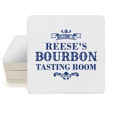 Bourbon Tasting Room Square Coasters