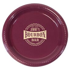 Good Friends Good Times Bourbon Bar Plastic Plates