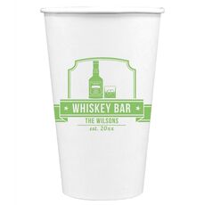 Whiskey Bar Paper Coffee Cups