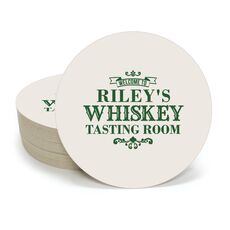 Whiskey Tasting Room Round Coasters