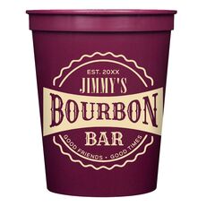 Good Friends Good Times Bourbon Bar Stadium Cups