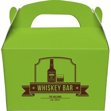 Whiskey Bar Gable Favor Boxes