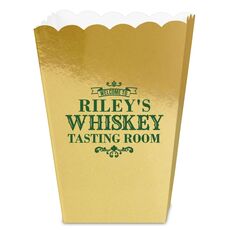 Whiskey Tasting Room Mini Popcorn Boxes