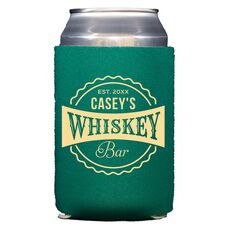 Whiskey Bar Label Collapsible Huggers