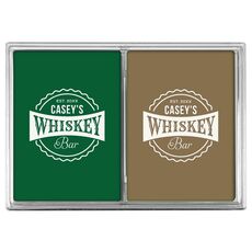 Whiskey Bar Label Double Deck Playing Cards
