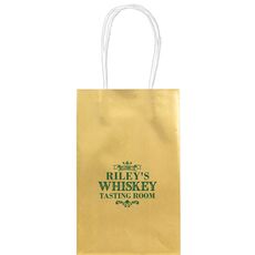 Whiskey Tasting Room Medium Twisted Handled Bags