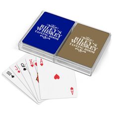 Whiskey Tasting Room Double Deck Playing Cards