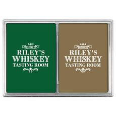 Whiskey Tasting Room Double Deck Playing Cards