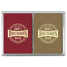 Good Friends Good Times Bourbon Bar Double Deck Playing Cards