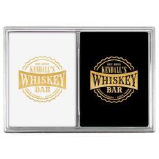 Good Friends Good Times Whiskey Bar Double Deck Playing Cards