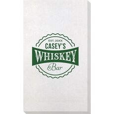 Whiskey Bar Label Bamboo Luxe Guest Towels