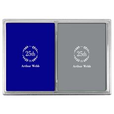 25th Wreath Double Deck Playing Cards