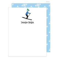 Ski Life Flat Note Cards