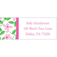 Pink Blossom Return Address Labels