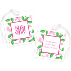 Pink Blossom ID Bag Tags