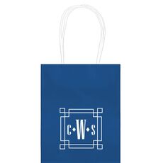 Greek Key Monogram Mini Twisted Handled Bags
