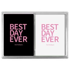 Bold Best Day Ever Double Deck Playing Cards