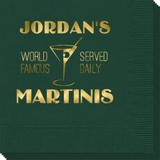 World Famous Martinis Napkins
