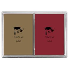 Mortar Board & Diploma Double Deck Playing Cards