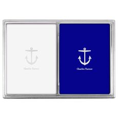 Nautical Anchor Double Deck Playing Cards