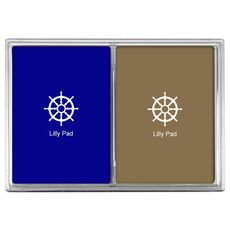 Nautical Wheel Double Deck Playing Cards