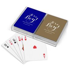 Elegant It's A Boy Double Deck Playing Cards