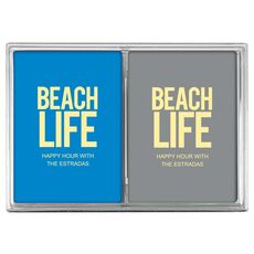 Beach Life Double Deck Playing Cards