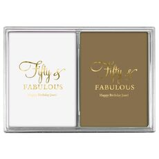 Fifty & Fabulous Double Deck Playing Cards