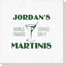 World Famous Martinis Deville Napkins