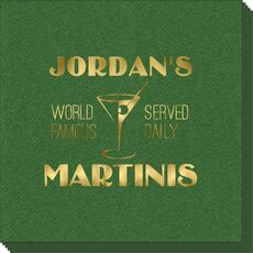 World Famous Martinis Linen Like Napkins