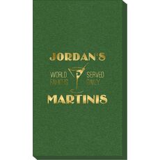 World Famous Martinis Linen Like Guest Towels