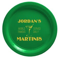 World Famous Martinis Paper Plates