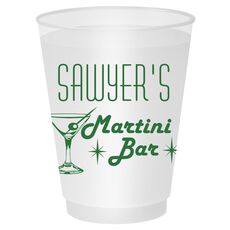 Retro Martini Bar Shatterproof Cups