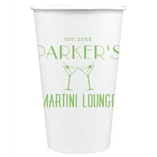 Martini Lounge Paper Coffee Cups