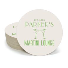 Martini Lounge Round Coasters