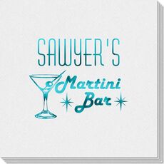 Retro Martini Bar Linen Like Napkins