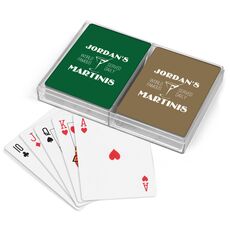 World Famous Martinis Double Deck Playing Cards