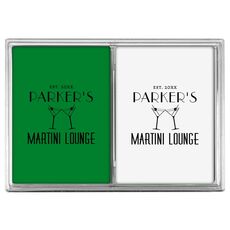 Martini Lounge Double Deck Playing Cards